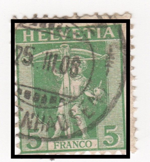 Tutti i francobolli: 59c CH 1907 Figlio Tell/ Dif. – Usato da BREGANZONA venduto da adelio8