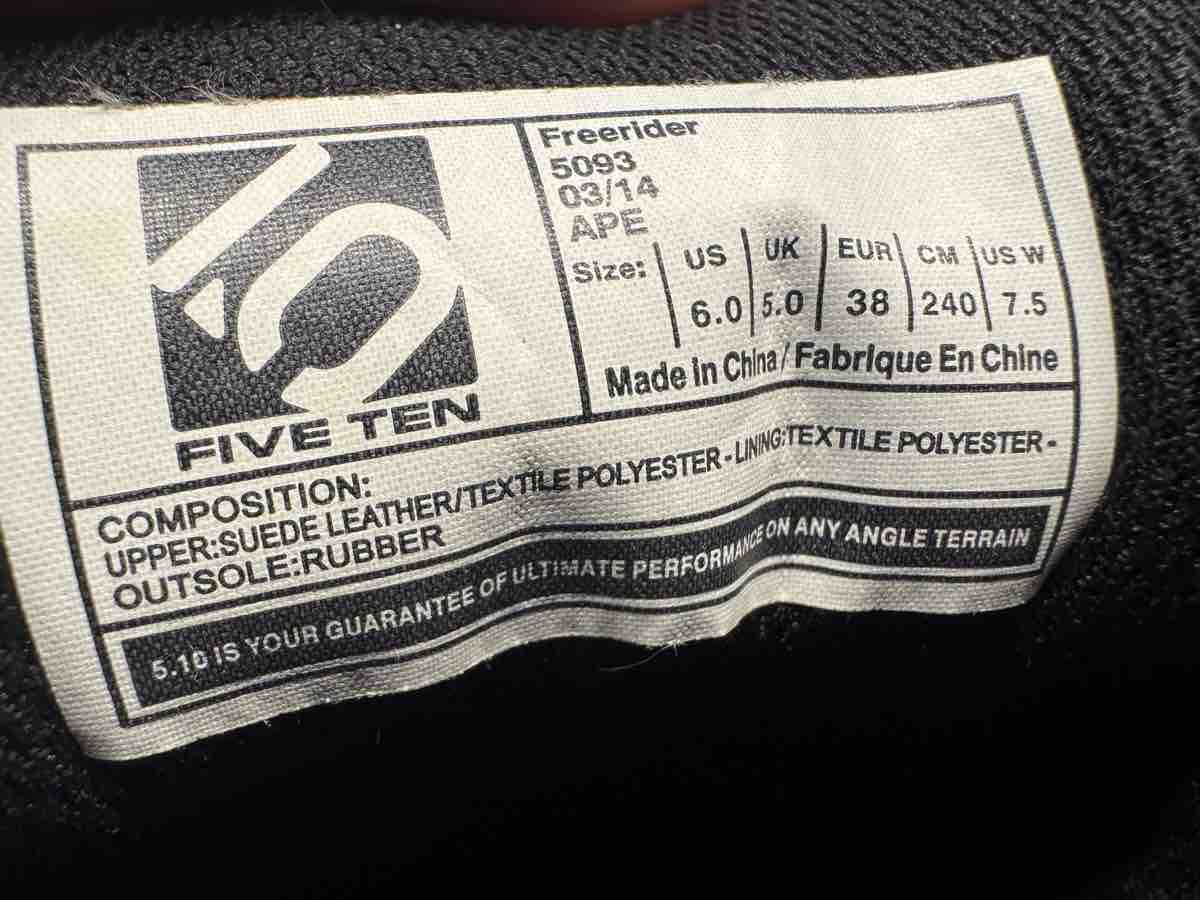 Five Ten Scarpe da uomo: Five Ten Freerider Veloschuhe – Usato da St. Stephan venduto da riverjuren 4