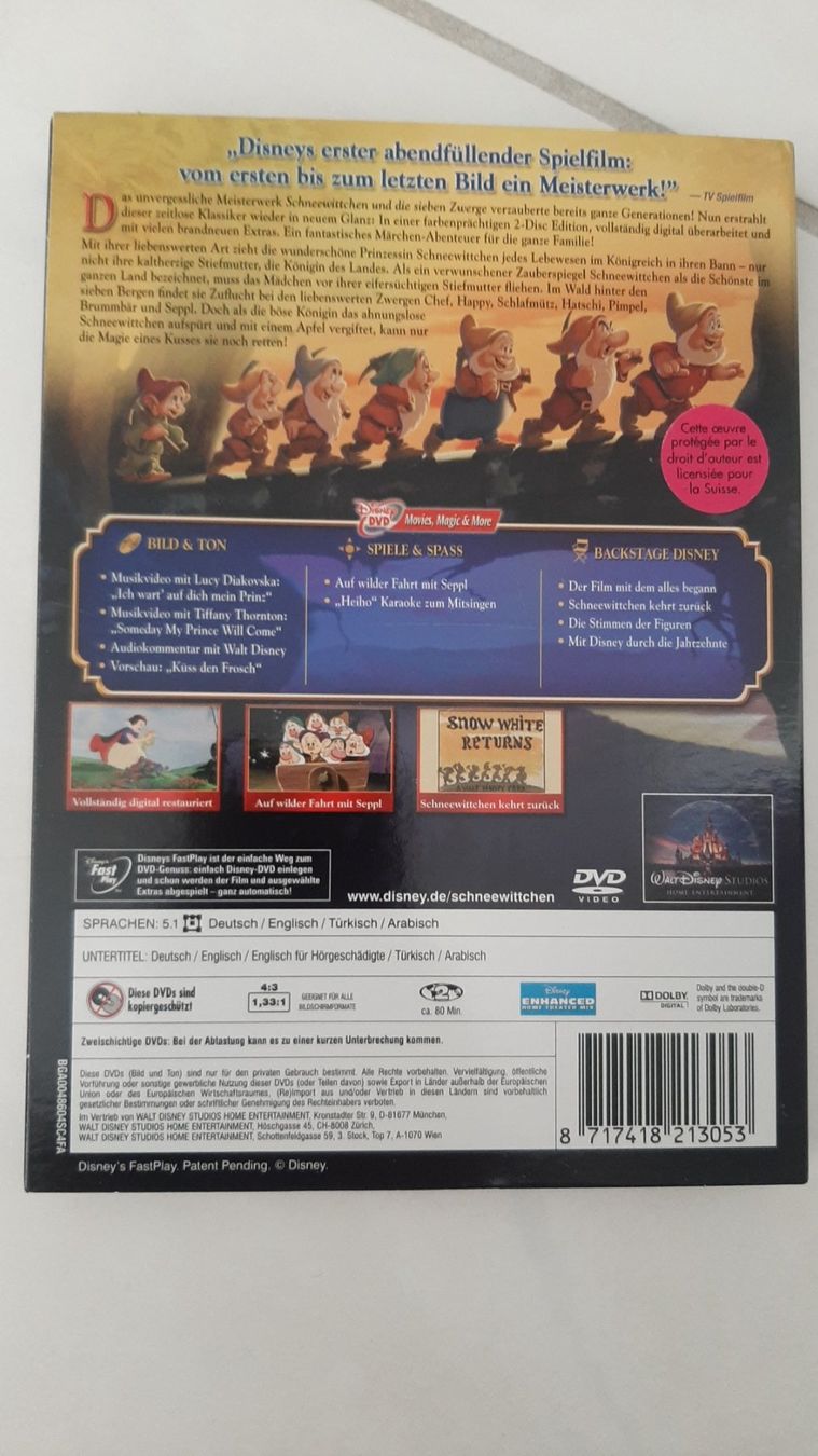 Tutti i DVDs: K..108 R) Schneewittchen DVD – Usato da Wil SG venduto da AmandaCreations 1