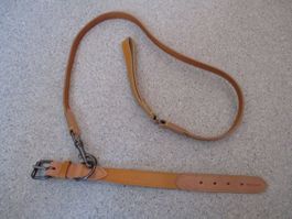 ROBUSTE LEDERLEINE UND HALSBAND 40CM NEU