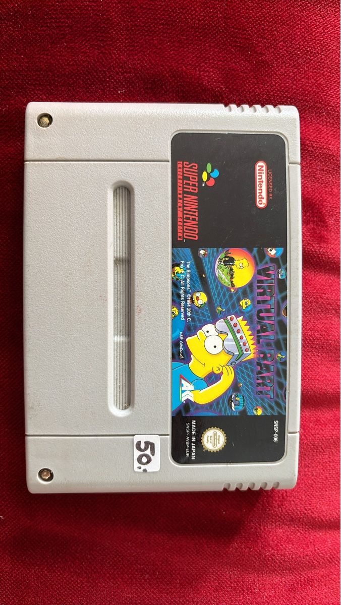 Giochi: Super Nintendo Virtual Bart Spiel gebraucht – Usato da Zürich venduto da hiddentreasures_zh