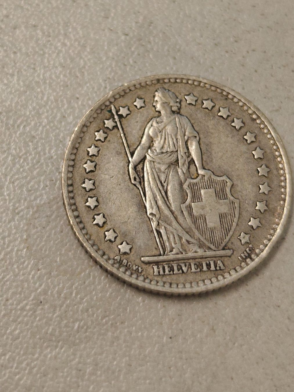 Tutti le monete: Schweizer 1 Silberfranken 1945 gebraucht – Usato da Bad Zurzach venduto da Agia 1
