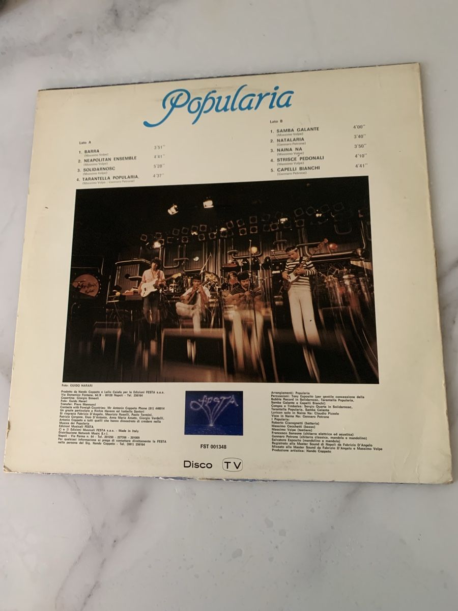 Dischi in vinile: Popularia/ Napoli Folk progres funk – Usato da lausanne venduto da Ccheche 4
