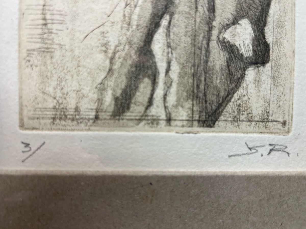 Stiche: Gravure originale signée, encadrée, – Gebraucht aus Lausanne von joltei 1