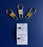 3x Porte-clés Vintage, Swiss Made, modèle déposé