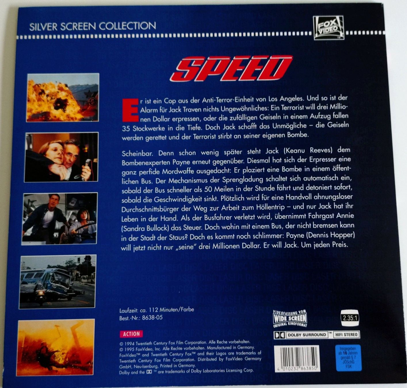 Tutti i DVDs: Laserdisc Speed – Usato da Grüningen venduto da Stargazer 1