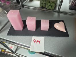 471 Posten Kerzen mit Deko aus Liquidation