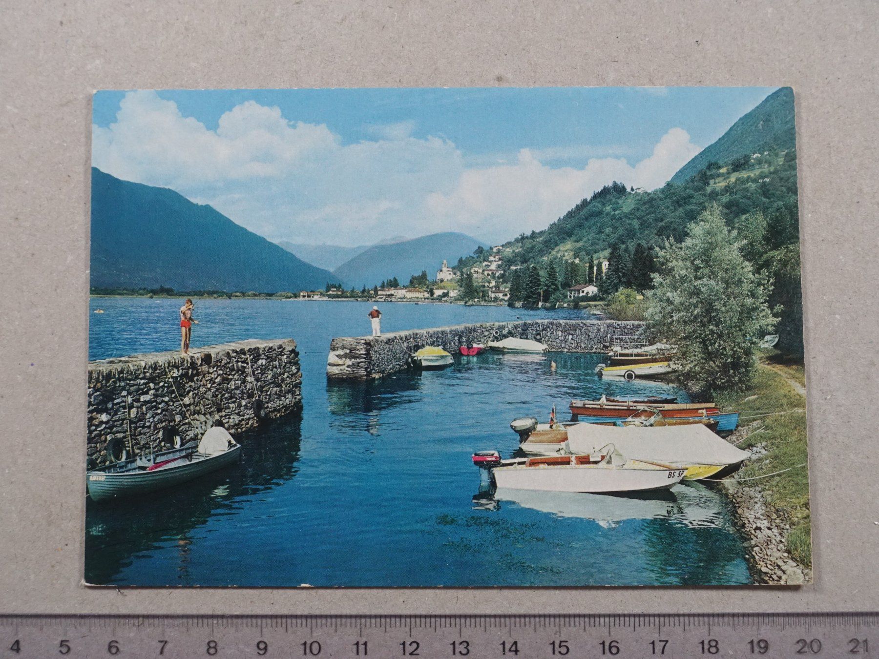 Cartoline postali: Vira, Gambarogno, 1983, Schiffe, Boote – Usato da Lenzburg venduto da fh1