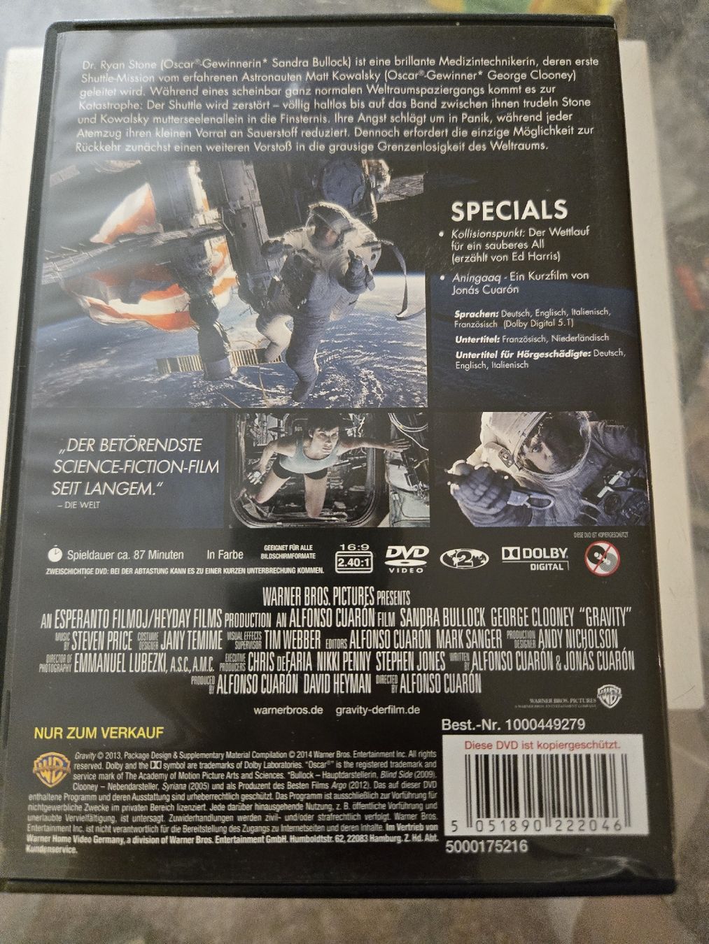 Alle DVDs: Gravity DVD – Gebraucht aus Bussigny von Kfdlt 1