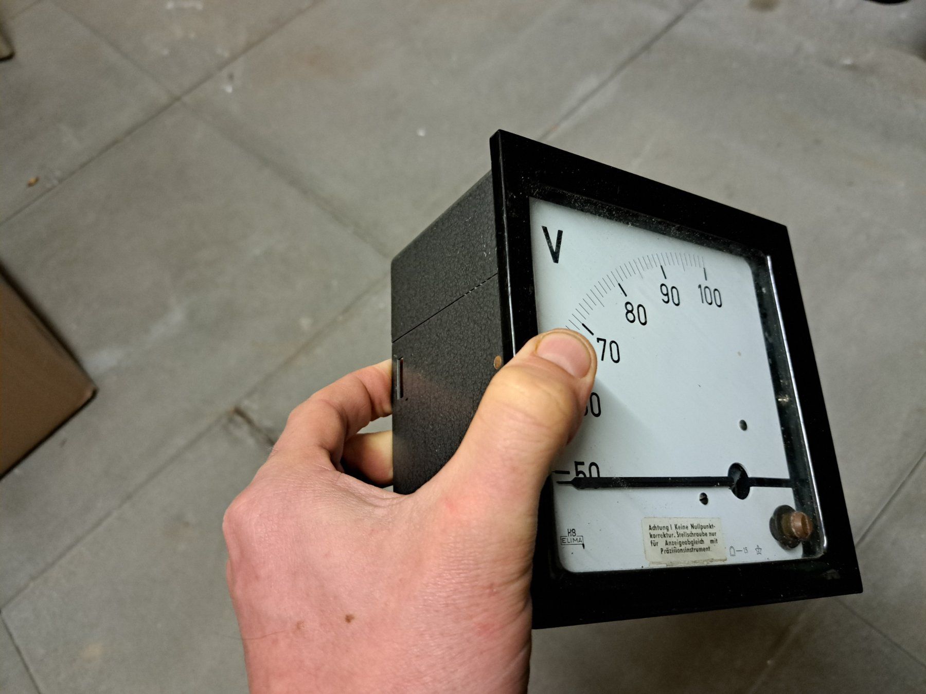 Misurare: Hartmann & Braun HB Elima analoges Voltmeter – Usato da Basel venduto da Selaseth 3