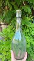 Carafe verre soufflé gravé ancien Karaffe antik