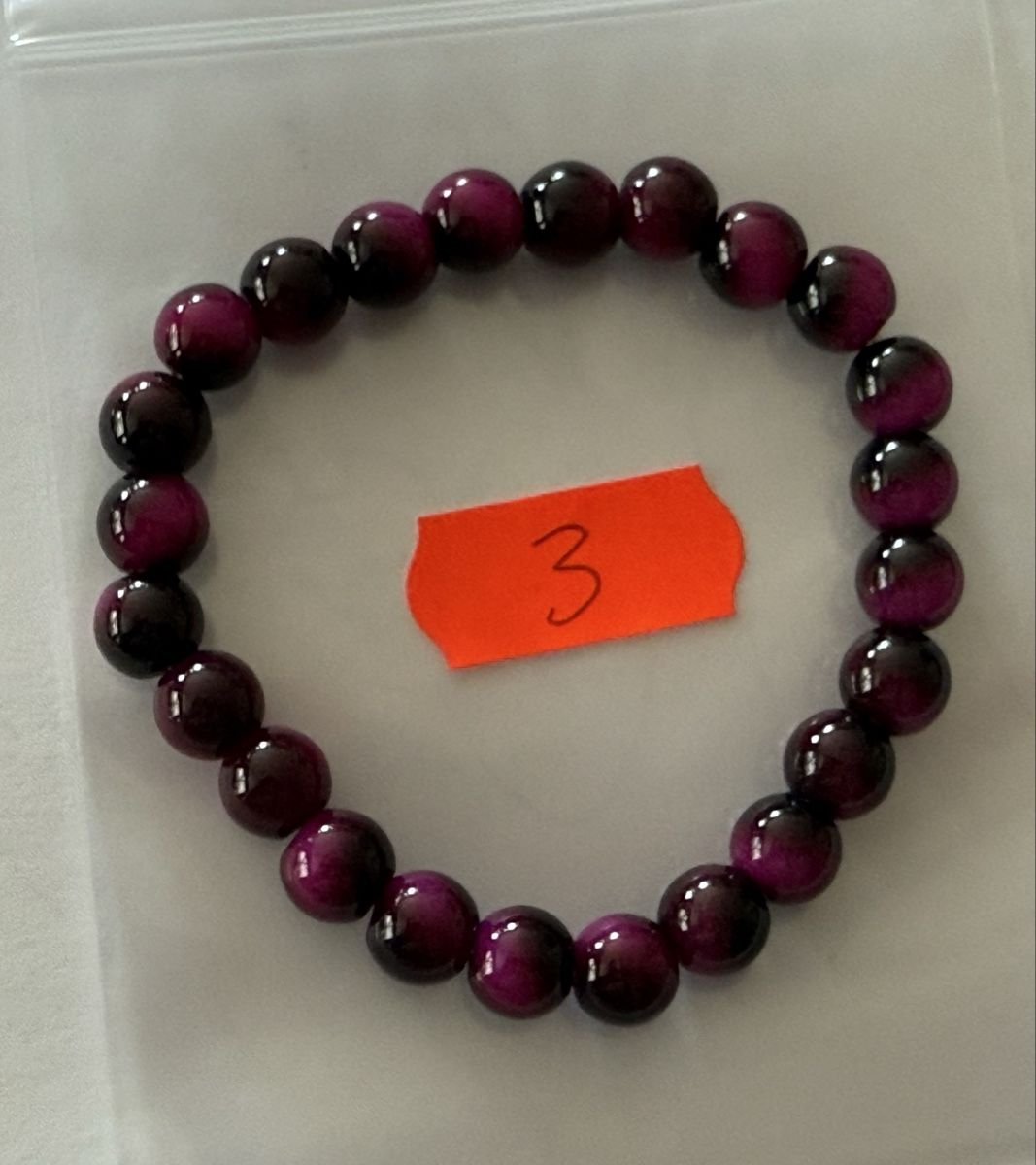 Bracciali & Braccialetti: 1 Stück Lila Tigerauge Armband, elastisch. – Usato da Rheinfelden venduto da Gazzi