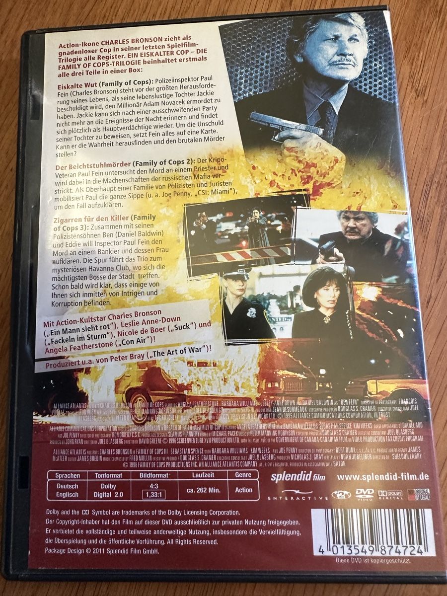 Tous les DVDs: Ein eiskalter Cop 1-3 Trilogie Box dvd – D'occasion à Benken ZH par Audi-erich 1