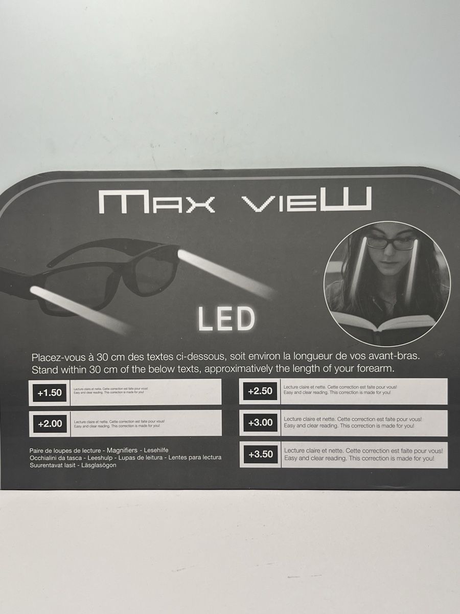 Occhiali & Lenti: Lesebrille Max View mit LED Lesebrillenetui +2.00 NEU – Nuovo e nell'imballaggio originale da Emmen venduto da VK-Retail 3
