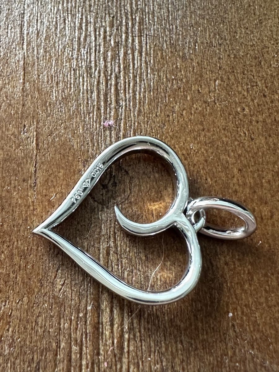 Ciondoli: Pendentif or blanc 750 avec diamants – Usato da Choëx venduto da Maitresplinter 1