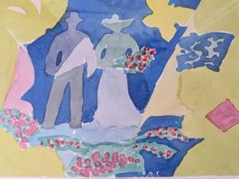 Original Aquarell Roman Candio 1935-2026