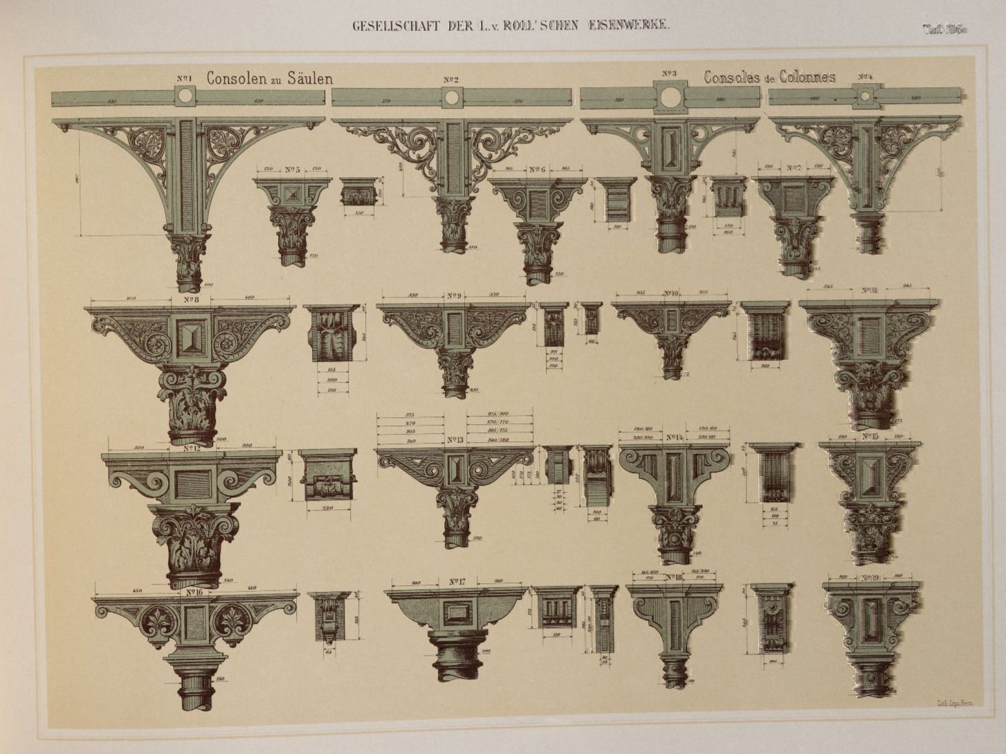Bücher: ORNAMENT-GESELLSCHAFT VON ROLL,CLUS,1902 – Gebraucht aus Guensberg von Herzaktion 9