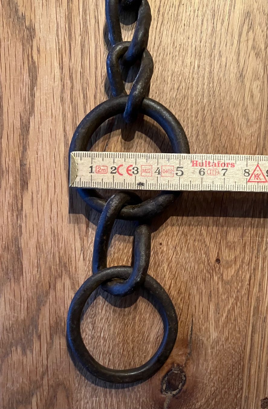 Tutti gli attrezzi: Antike Eisenkette mit Ringen geschmiedet gebraucht – Usato da Waldstatt venduto da breitaxt 5