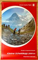 Plakat 1970 Wengen Scheidegg Jungfrau Bern Oberland Schweiz