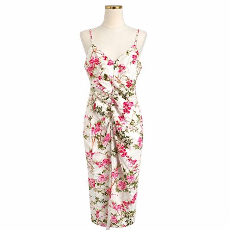 ZARA Midikleid Blumen | XS/34 | Leinen & Viskose