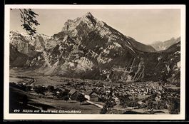AK Näfels, Totalansicht mit Rauti und Glärnischkette
