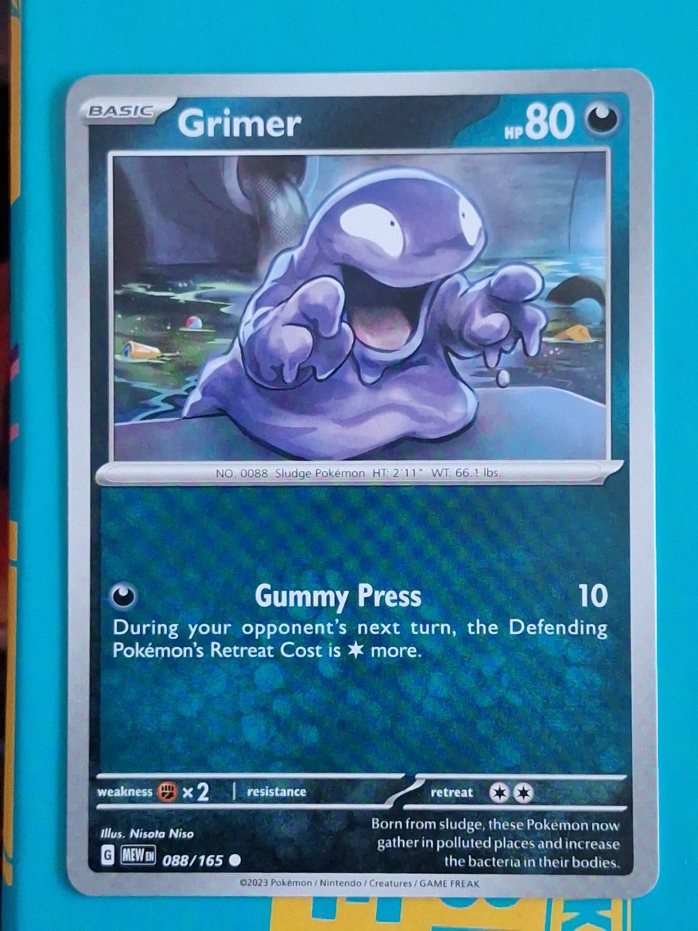 Pokémon Carte collezionabili: Grimer Sleima - Pokemon Mew 151 Englisch – Usato da Altstätten SG venduto da GGsGameshop