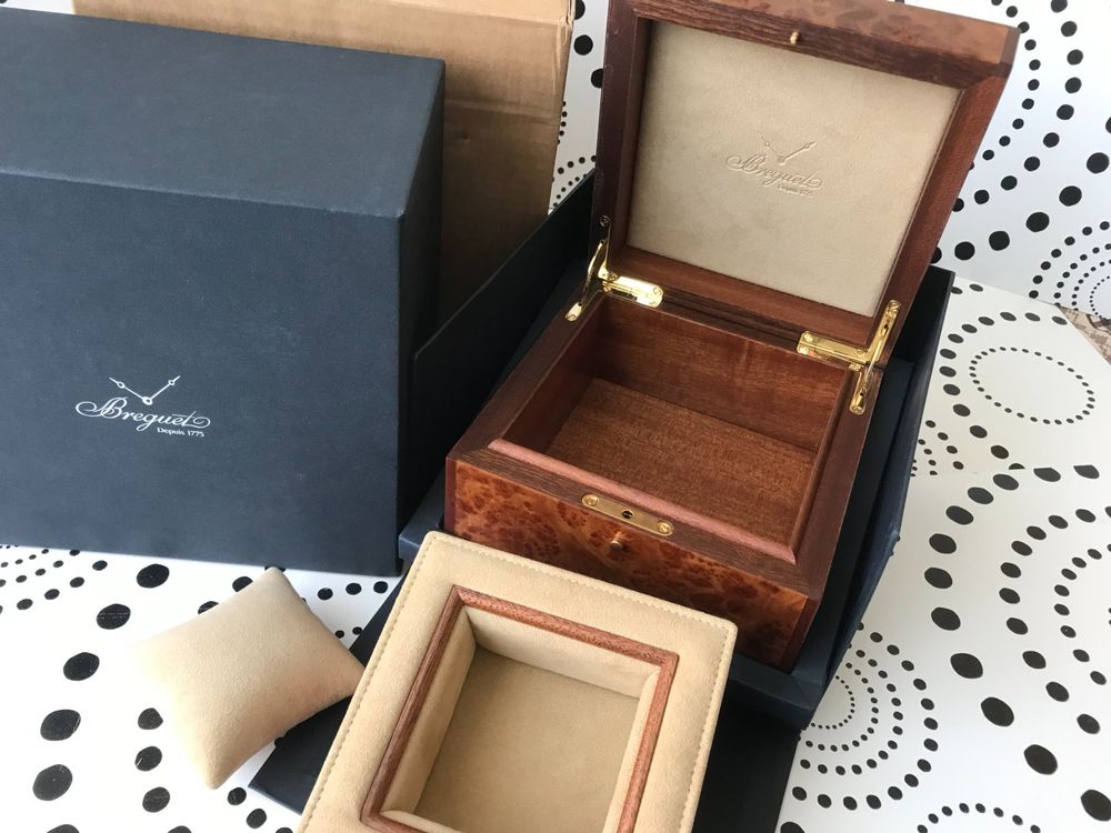 BREGUET ORIGINAL WATCH BOX ECRIN SCHACHTEL WOOD NEW