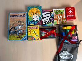 Spielesammlung, Denkspiele, Quizspiele, 7 Stk.