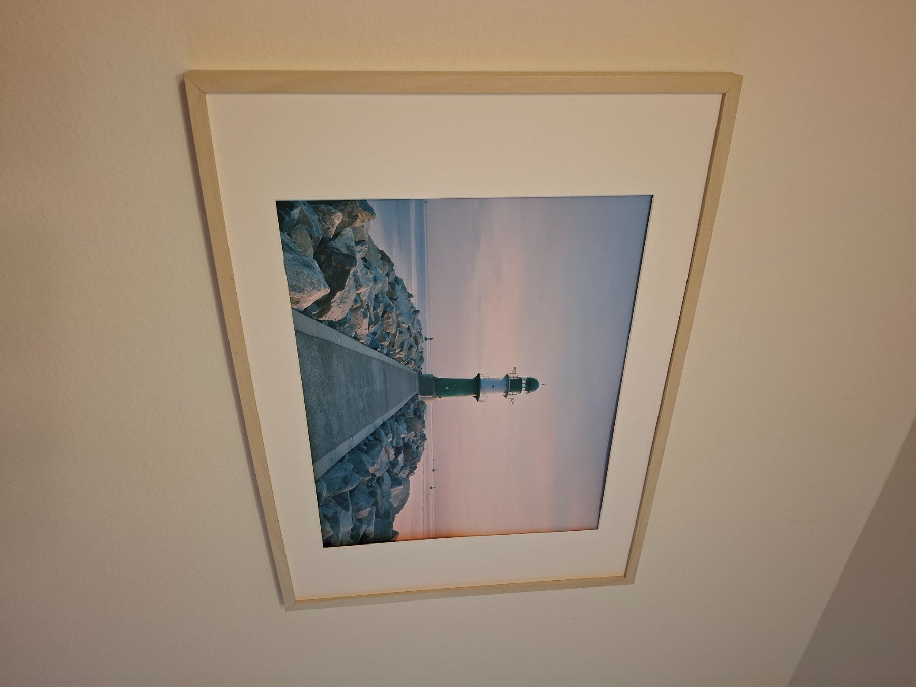 Foto & Immagini: Wandbild Leuchtturm mit Holzrahmen – Usato da Zürich venduto da sar_77pl