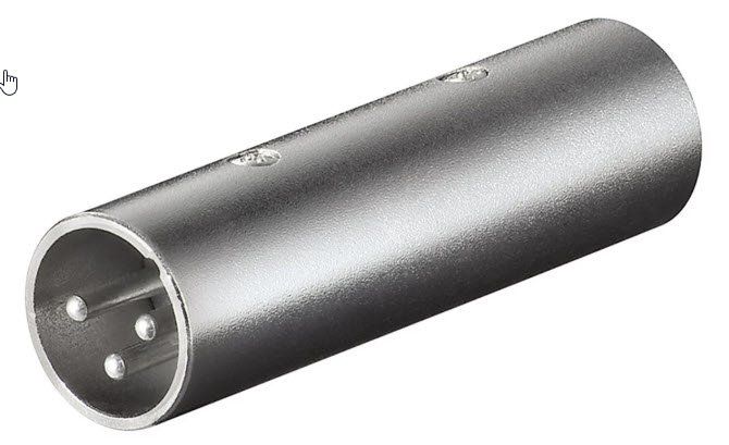 Unità & Adattatore: Audio Adapter, XLR-Kupplung, Stecker zu Stecker, Silber – Nuovo (secondo la descrizione) da Unterengstringen venduto da Tnovus