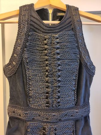 Tolles schwarzes Kleid von Balmain x H&M, Gr. XS, mit Beutel
