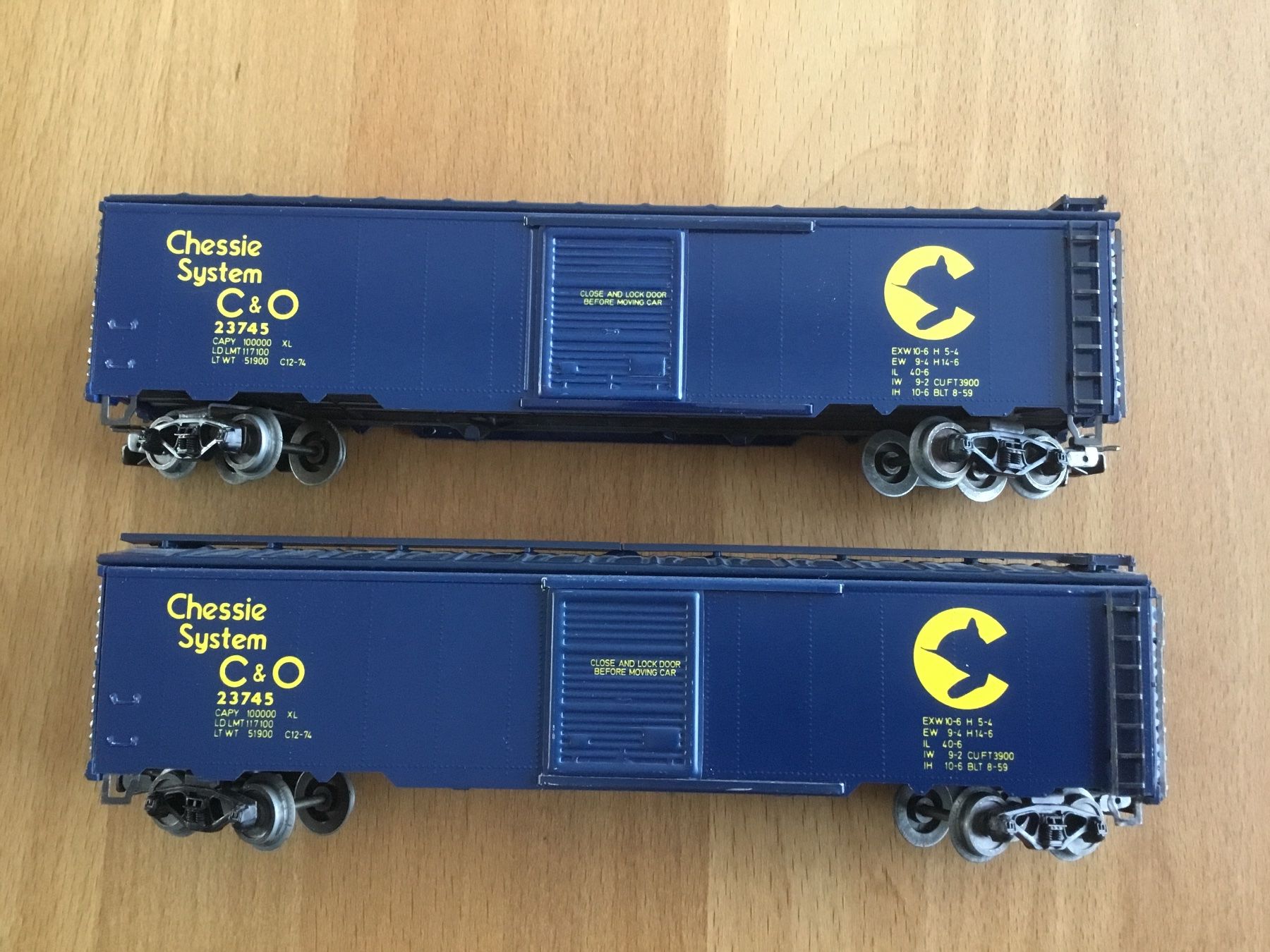 Märklin Modellini di ferrovie: Märklin H0 US Box-Car Chessie System – Usato da Kerzers venduto da Georges3210