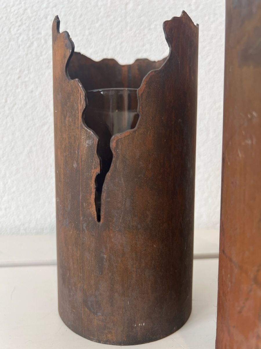 Toutes les décorations: Zwei Metallbehälter mit Rost-Finish Deko Objekt – D'occasion à Gossau SG par Olivera11 1