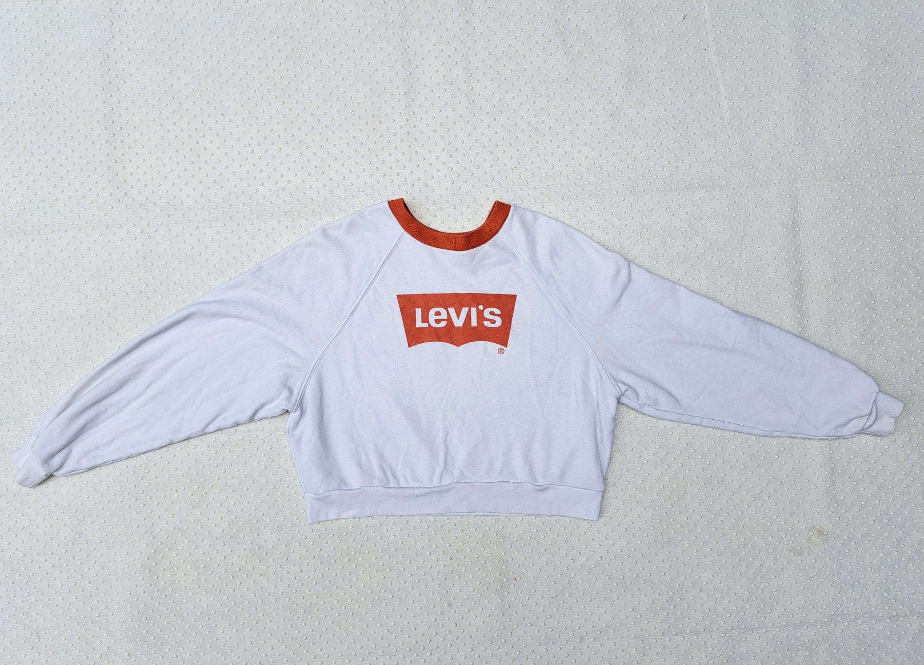 Levi's Maglioni & Felpe: Levi's Pullover Weiss Orange Grösse XS gebraucht – Usato da Gysenstein venduto da joshuas81