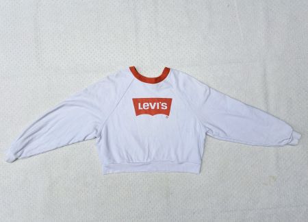 Levi's Pullover Weiss Orange Grösse XS gebraucht