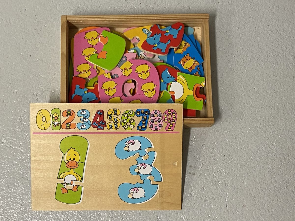 Puzzle: Holz Zahlen Puzzle, vollständig – Usato da Muttenz venduto da rog_gs96 1