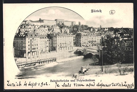 Cartes postales: Zürich, Bahnhofbrücke und Polytechniku – D'occasion à Berlin par bartko-reher