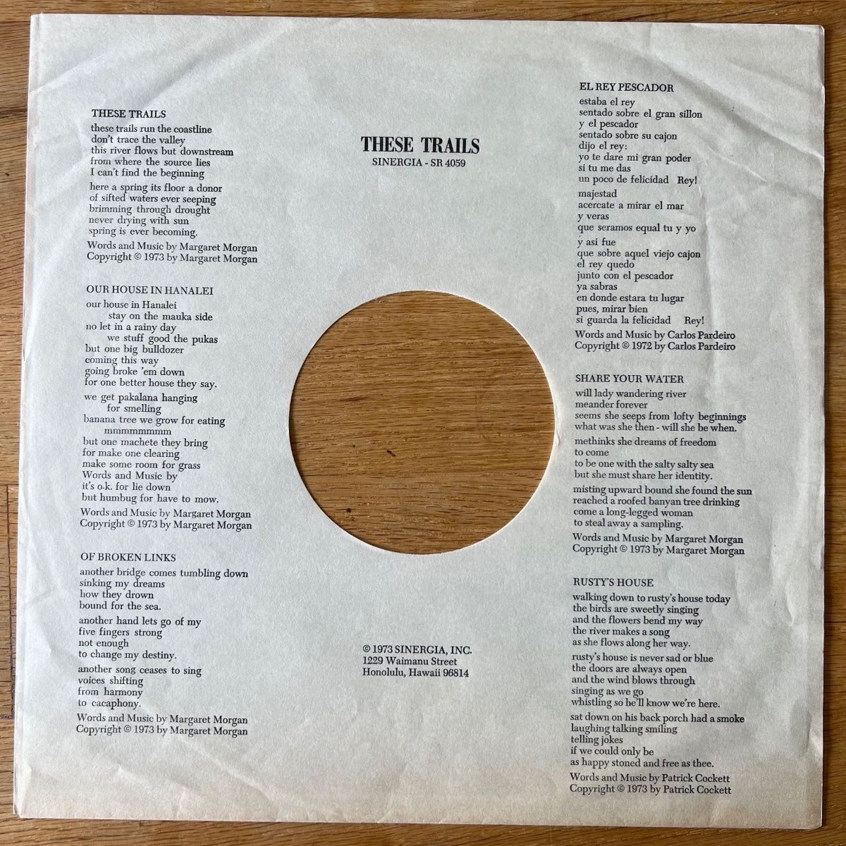 Vinyles: These Trails - Same / 1. US-Press. 1973 - TOP – D'occasion à Gais par soundcave57 2