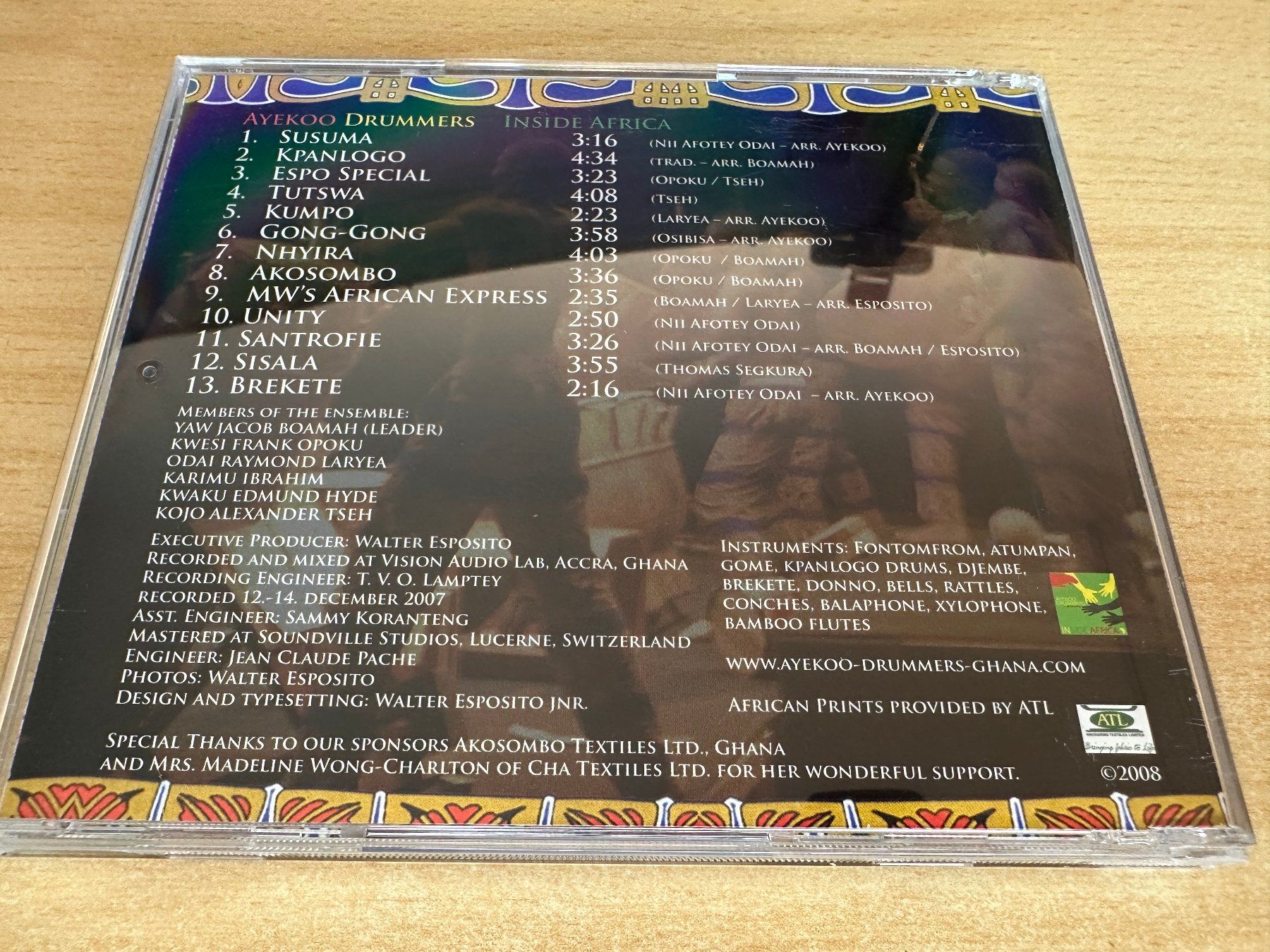 CD: N8 Ayekoo Drummers – Inside Africa – Usato da Rikon im Tösstal venduto da Alpenmutz 1