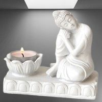 🧘‍♂️Schlafender Buddha Teelichthalter für ruhige Abende ✨🕯