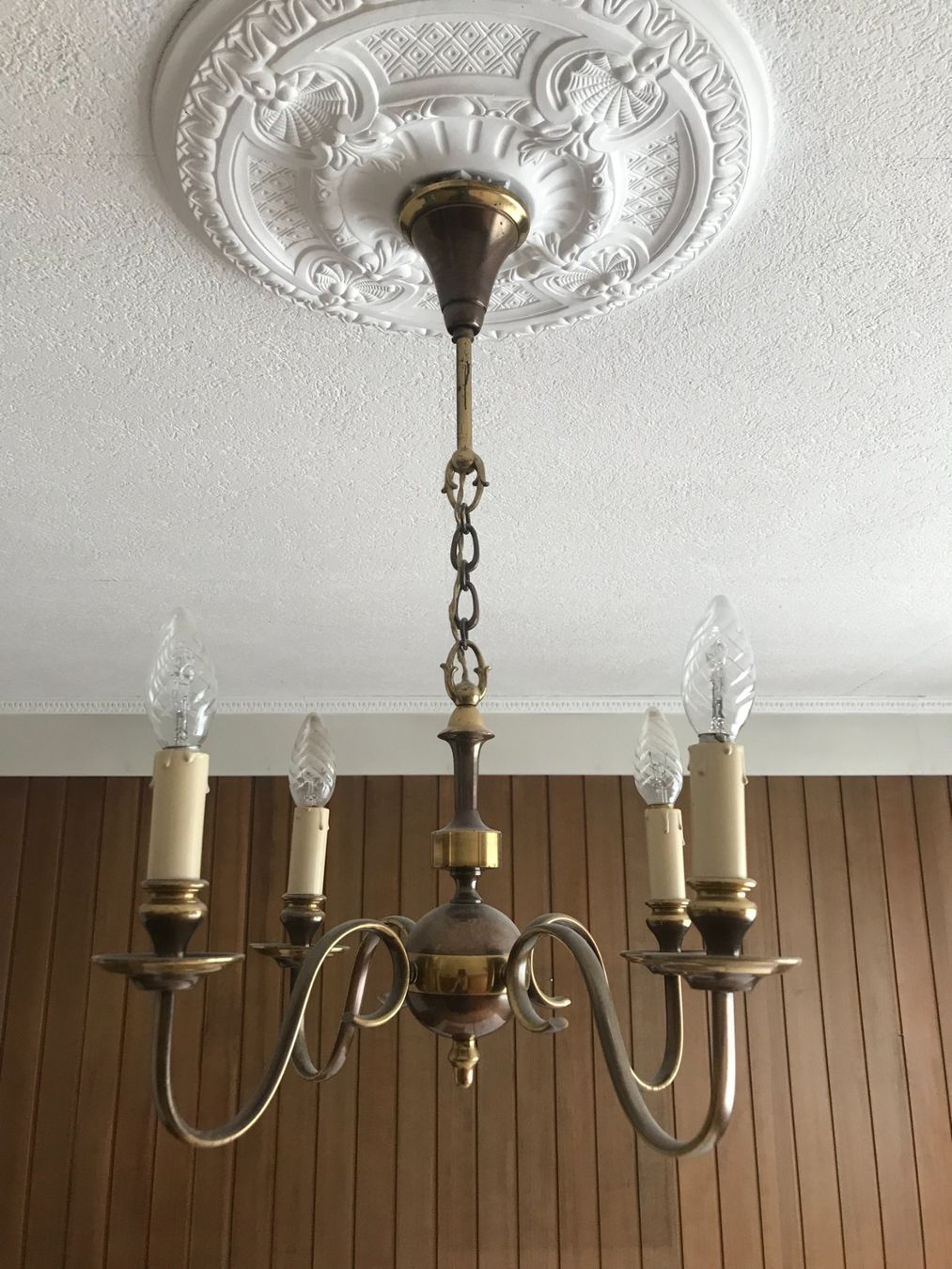 Lampadari & plafoniere: Lüster / Lampe mit 4 Armen - 1960er – Usato da Biberist venduto da longimanus3 7
