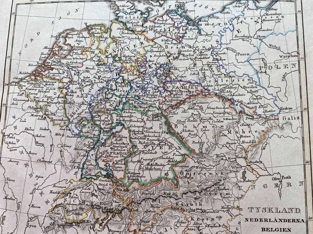 Landkarte Deutschland 1849 (Nr 168) Kaufen auf Ricardo