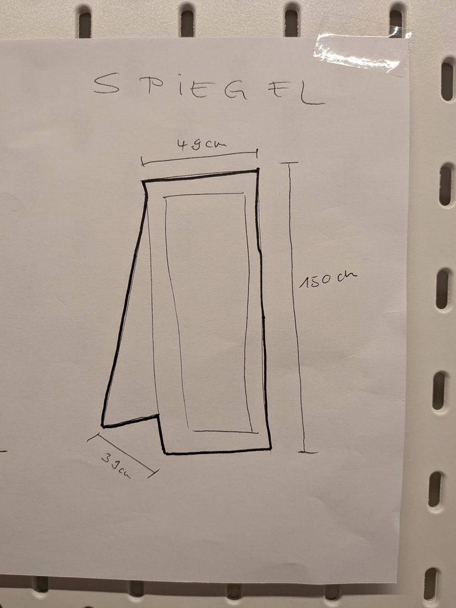 Specchi: Specchio da terra con cornice dimensioni 150x49 cm – Usato da Winterthur venduto da kat_8tm7 1