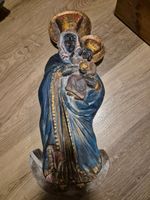 Sculpture religieuse ancienne – Vierge à l’Enfant – Bois