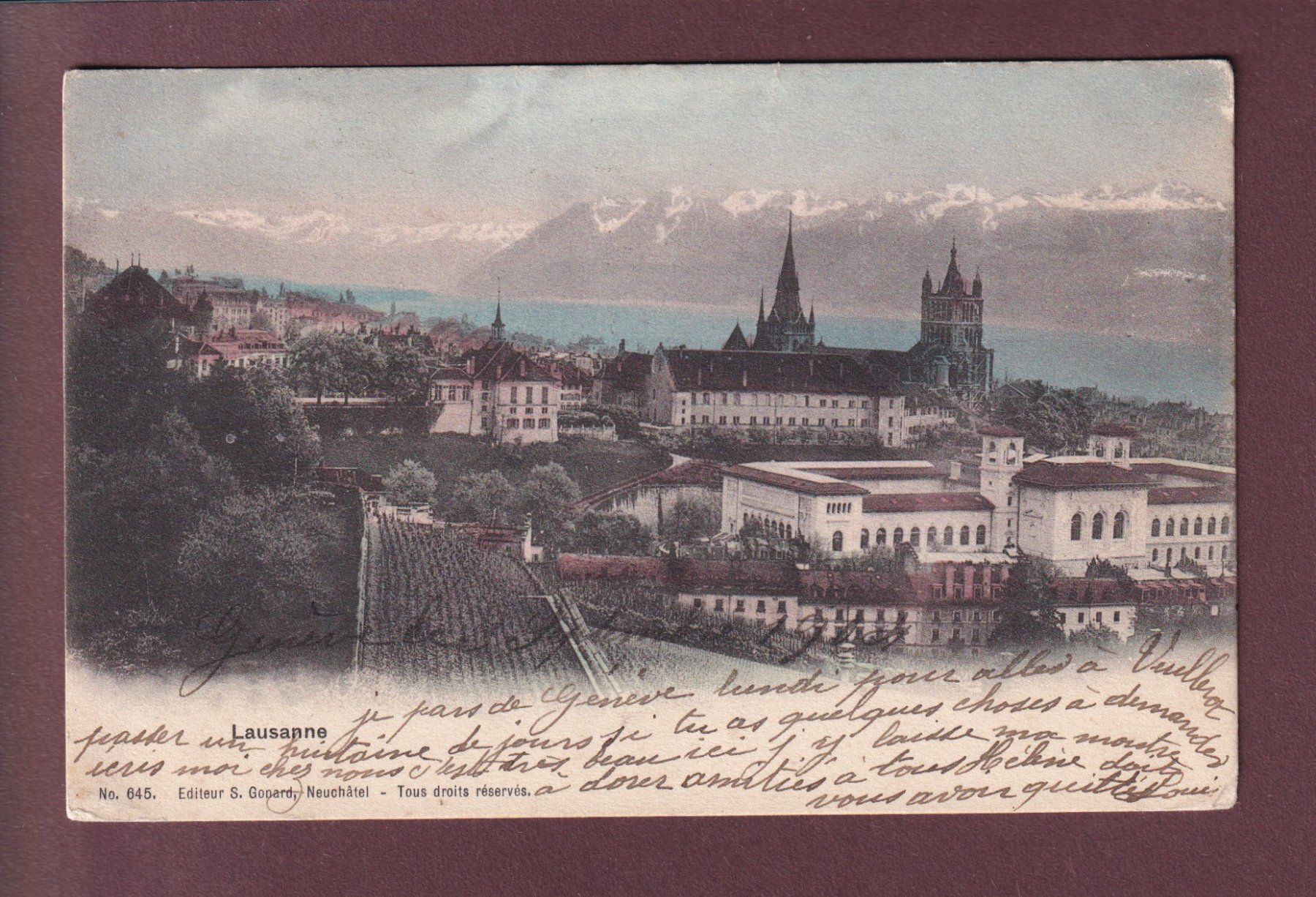 Ansichtskarten: LAUSANNE - 1904 – Gebraucht aus Pully von nicecards