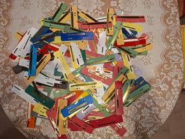 Heftstreifen ca. 200 Stück zusammen, verschiedenfarbig