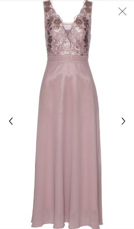 Chiffonkleid, Farbe rosenholz, mit Pailetten, Trauzeugin
