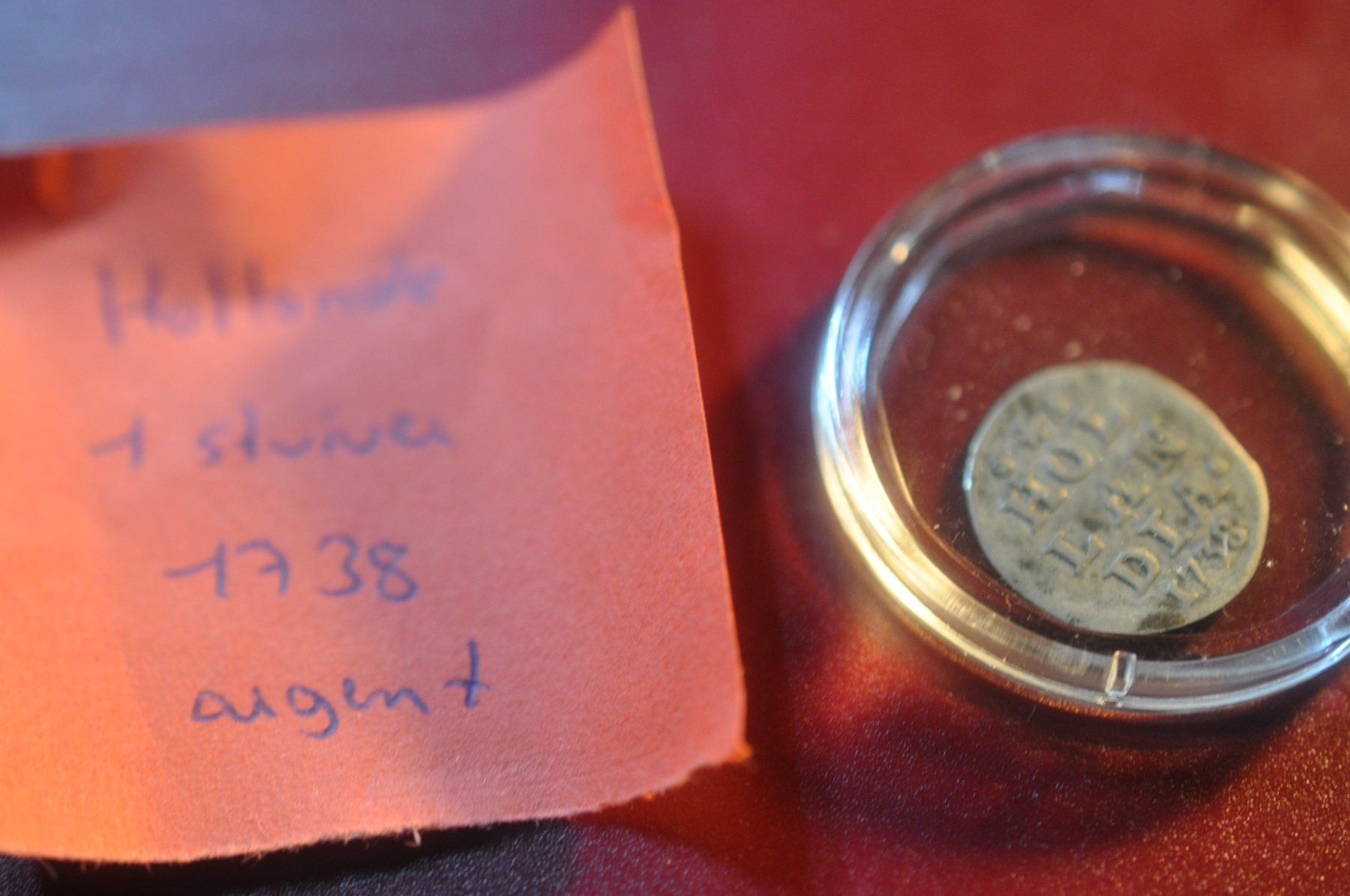 Tutti le monete: 1 stuiver 1738 Hollande argent – Usato da Moutier venduto da Phillegrec 1