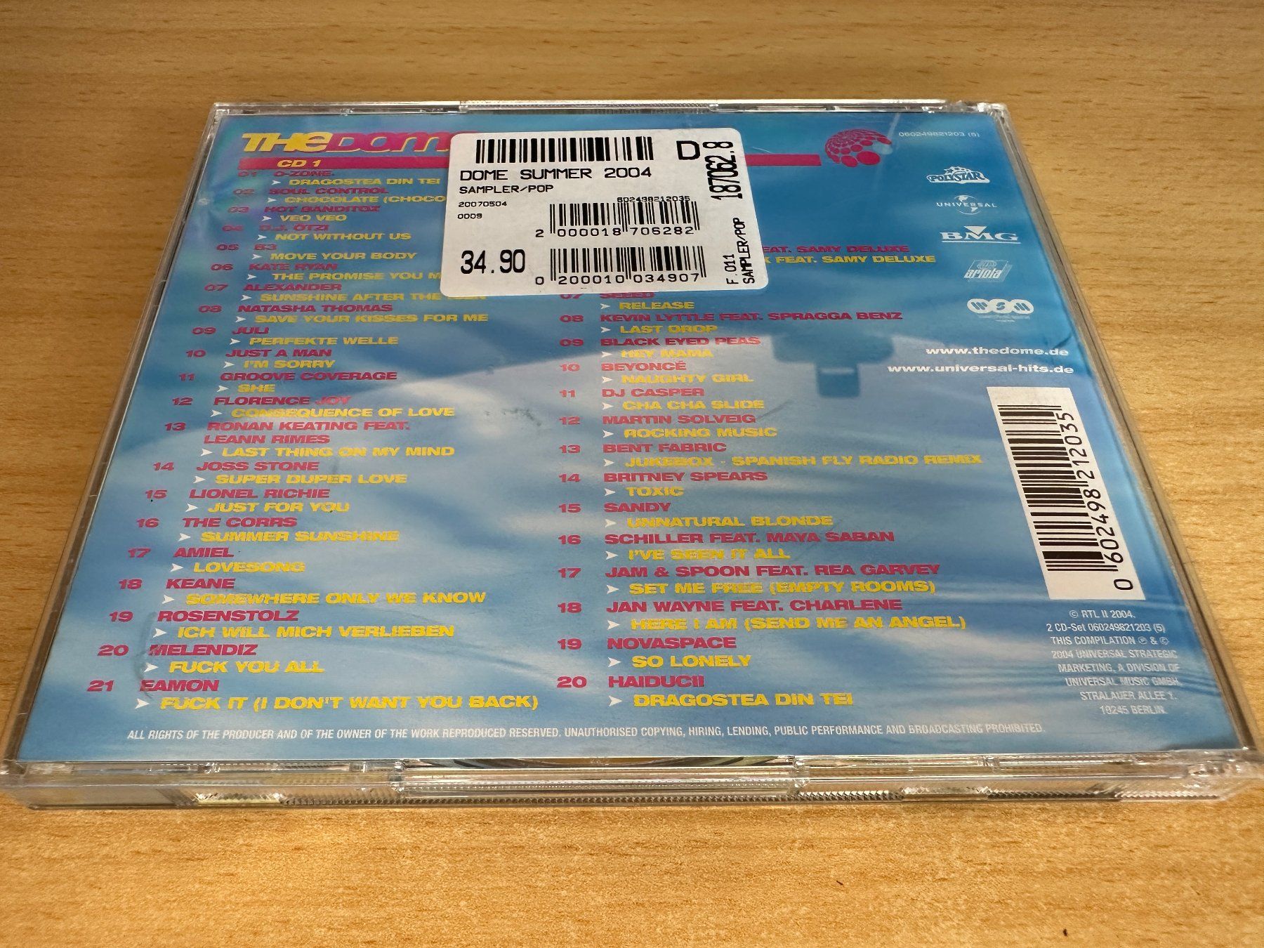 CD: Various – The Dome Summer 2004 - 2 CD – Usato da Rikon im Tösstal venduto da Alpenmutz 1