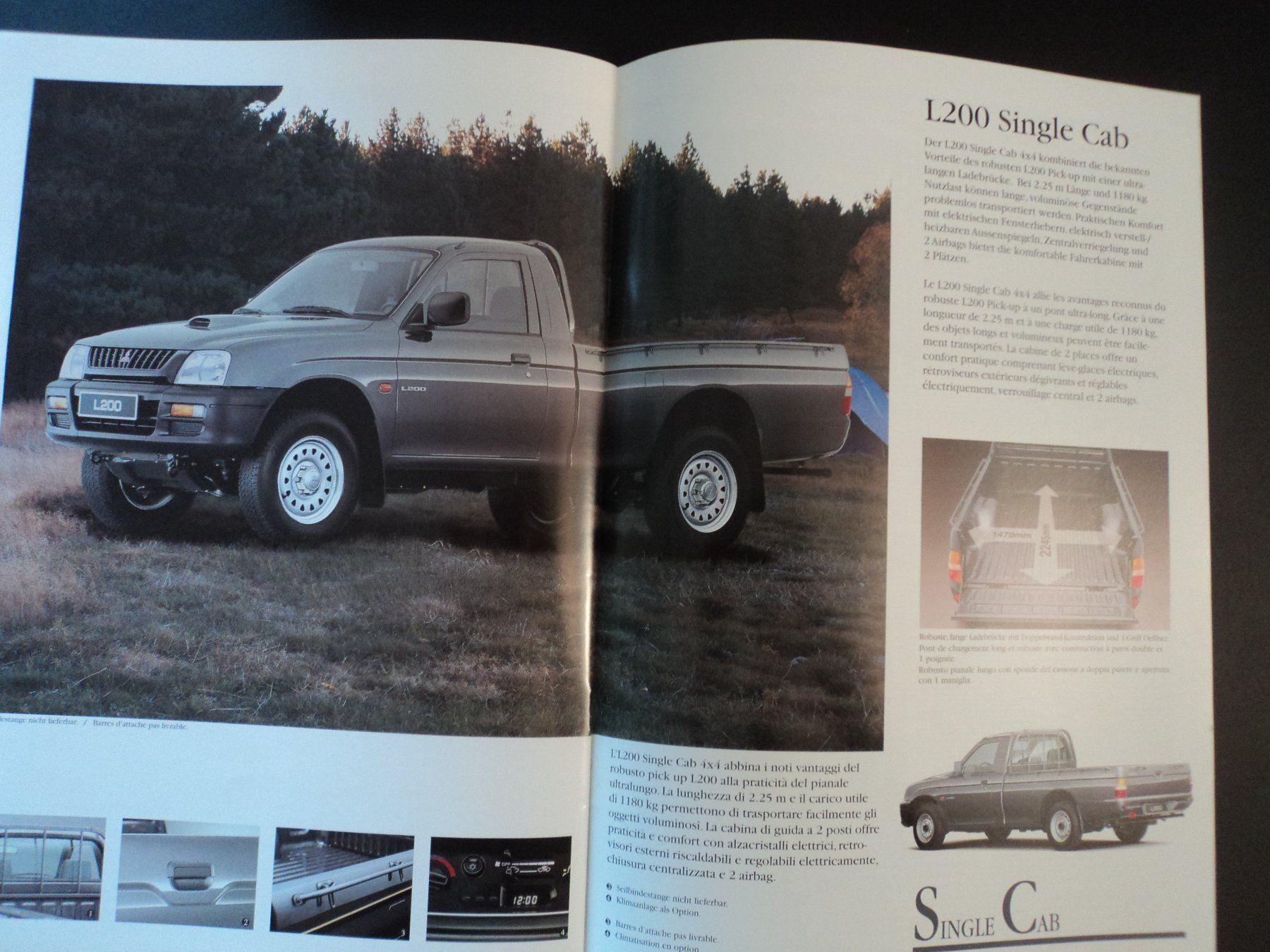 Mitsubishi Documents: Prospekt Mitsubishi L200 1999 – D'occasion à Schwarzenburg par modelCARama 7